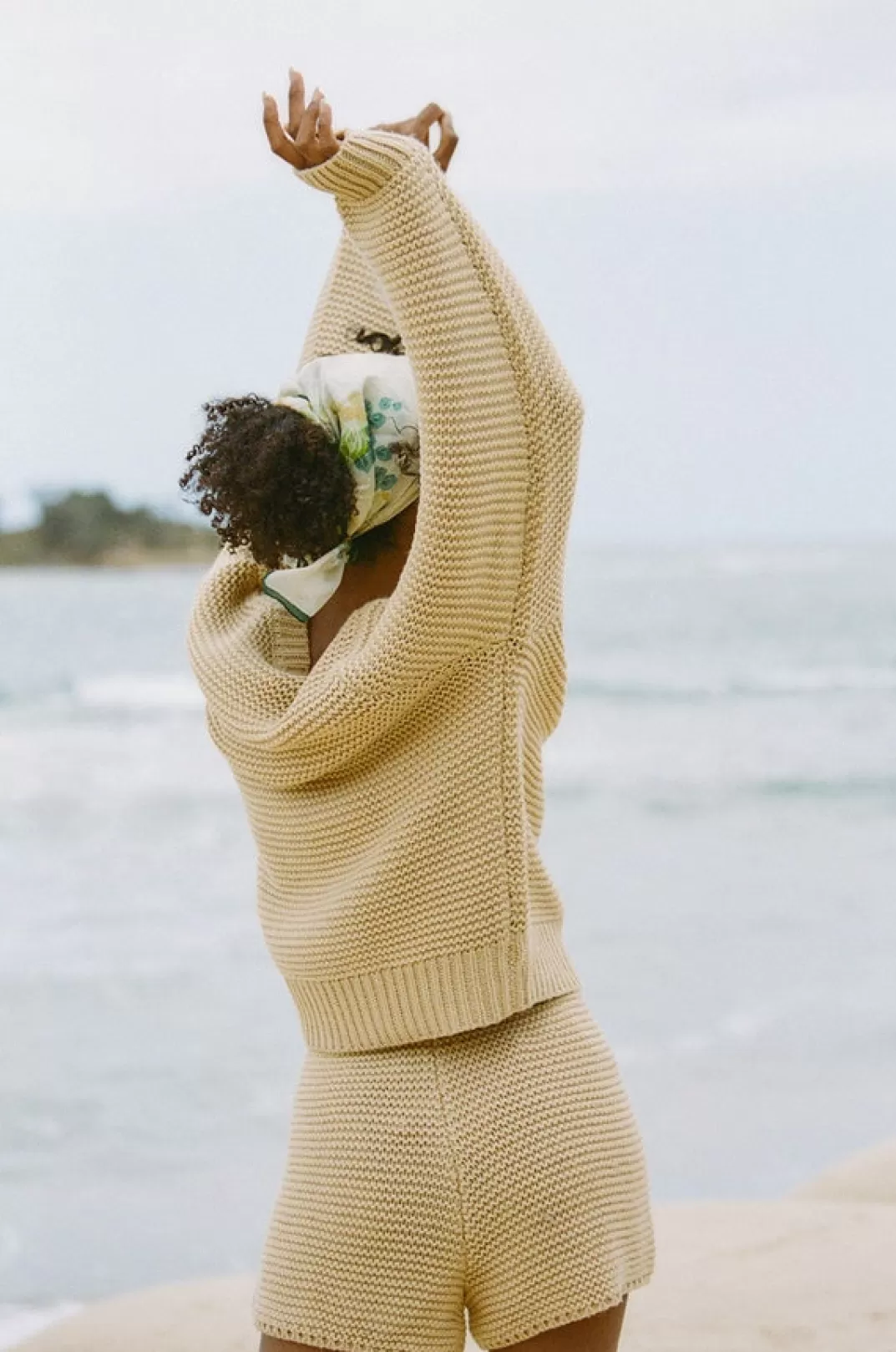 Sets | SABO Noelle Knit Shorts-Tan